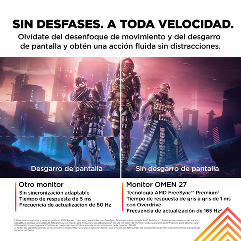 Reacondicionado | HP OMEN by HP 27 pantalla para PC 68,6 cm (27") 1920 x 1080 Pixeles Full HD Negro - Imagen 10