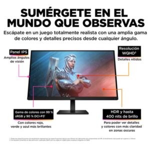Reacondicionado | HP OMEN by HP 27 pantalla para PC 68,6 cm (27") 1920 x 1080 Pixeles Full HD Negro