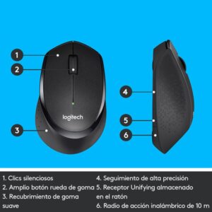 Reacondicionado | Logitech M330 Silent Plus ratón mano derecha RF inalámbrico Mecánico 1000 DPI Reacondicionado | Logitech M330 Silent Plus ratón mano derecha RF inalámbrico Mecánico 1000 DPI