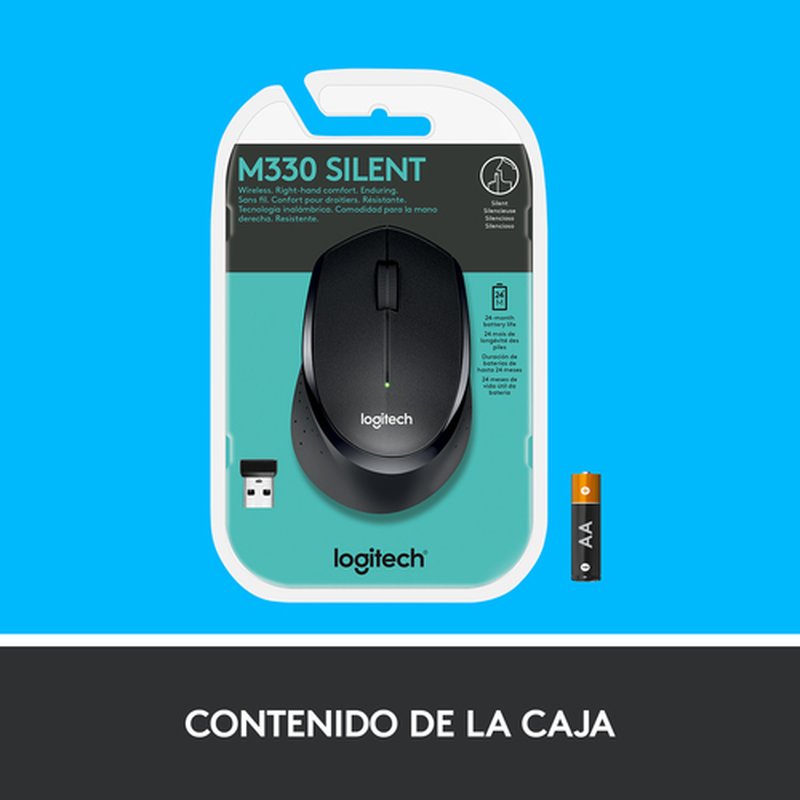 Reacondicionado | Logitech M330 Silent Plus ratón mano derecha RF inalámbrico Mecánico 1000 DPI Reacondicionado | Logitech M330 Silent Plus ratón mano derecha RF inalámbrico Mecánico 1000 DPI - Imagen 15
