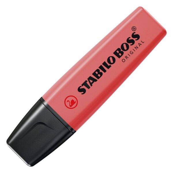 STABILO BOSS ORIGINAL marcador 1 pieza(s) Punta de cincel Rojo | PACK 10 UNIDADES