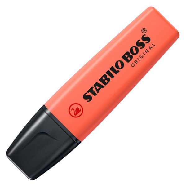 STABILO Boss Original Pastel marcador 1 pieza(s) Punta de cincel Coral | PACK 10 UNIDADES