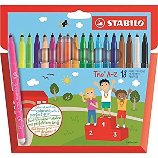 STABILO Trio A–Z rotulador Fino Multicolor 18 pieza(s)