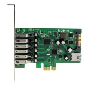 StarTech.com Adaptador tarjeta PCI Express de 7 puertos USB 3.0 con perfil bajo o completo