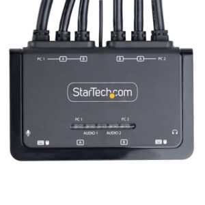 StarTech.com C2-DH46-UA2-CBL-KVM interruptor KVM Negro