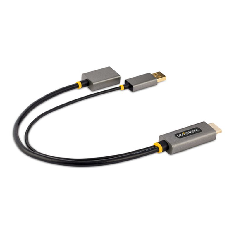 StarTech.com Cable 30cm Adaptador HDMI a DisplayPort - Activo - 4K 60Hz - Conversor HDMI 2.0 a DP 1.2 - HDR - Alimentado por el Bus USB - de Ordenador de Sobremesa o Portátil - Imagen 2