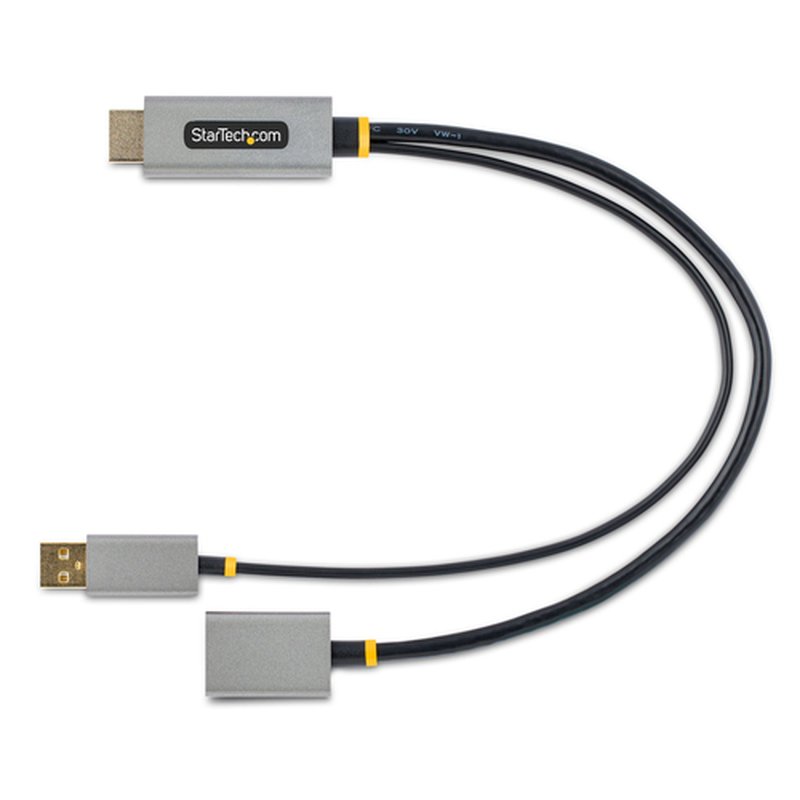 StarTech.com Cable 30cm Adaptador HDMI a DisplayPort - Activo - 4K 60Hz - Conversor HDMI 2.0 a DP 1.2 - HDR - Alimentado por el Bus USB - de Ordenador de Sobremesa o Portátil - Imagen 6