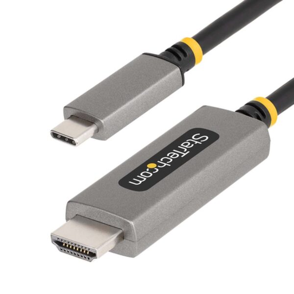 StarTech.com Cable Adaptador de 1m USB-C a HDMI - 8K 60Hz - 4K 144Hz - HDR10 - Cable Conversor de Vídeo USB tipo C a HDMI 2.1 - Modo Alt DP - Compatible con USB4/Thunderbolt 3/4