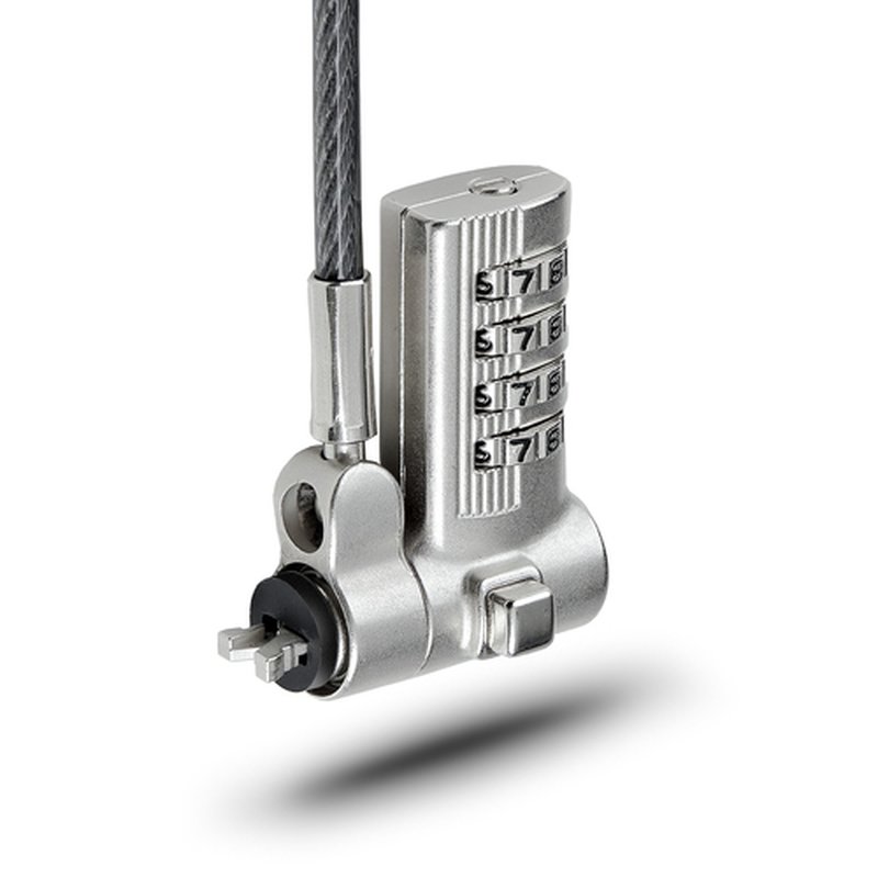 StarTech.com Cable de 2m Universal de Seguridad para Portátiles - Cable con Candado para Portátiles Compatible con Noble Wedge/Nano/K-Slot - Cerradura de Combinación - Anticorte - Antirrobo - Imagen 2