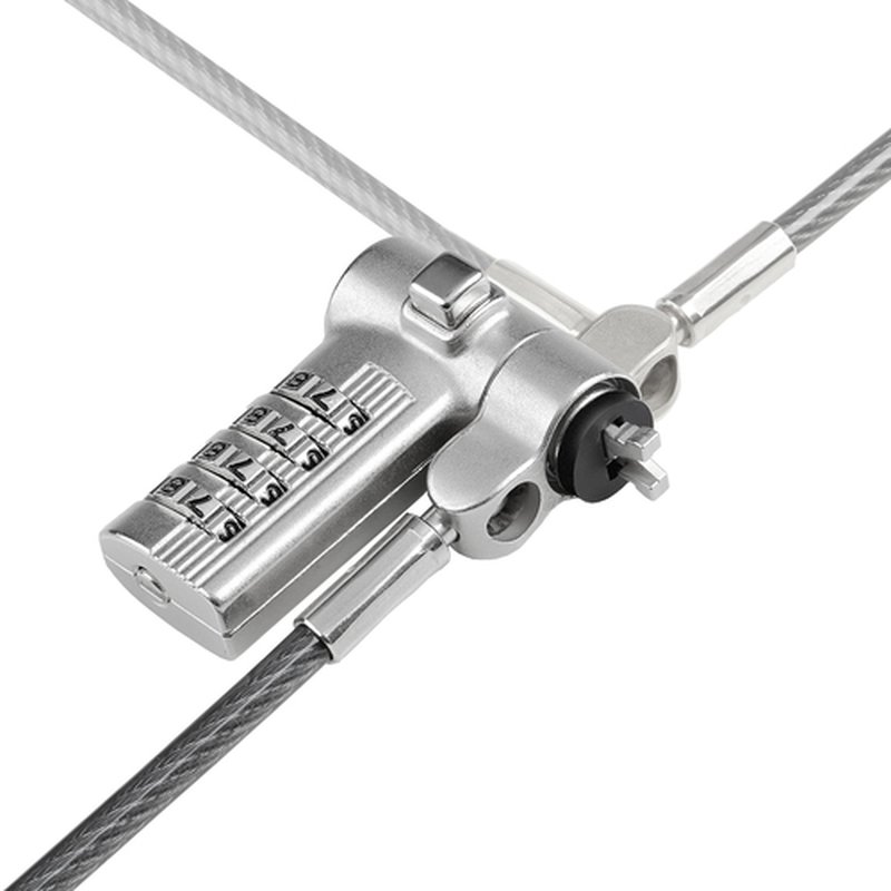 StarTech.com Cable de 2m Universal de Seguridad para Portátiles - Cable con Candado para Portátiles Compatible con Noble Wedge/Nano/K-Slot - Cerradura de Combinación - Anticorte - Antirrobo - Imagen 3