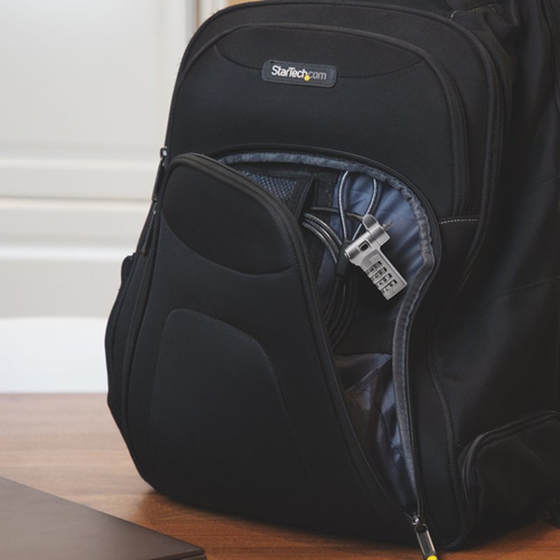 StarTech.com Cable de 2m Universal de Seguridad para Portátiles - Cable con Candado para Portátiles Compatible con Noble Wedge/Nano/K-Slot - Cerradura de Combinación - Anticorte - Antirrobo - Imagen 6