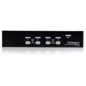 StarTech.com Conmutador Switch Profesional KVM 4 Puertos Vídeo VGA - USB - Hasta 1920x1440 StarTech.com Conmutador Switch Profesional KVM 4 Puertos Vídeo VGA - USB - Hasta 1920x1440
