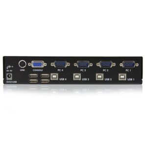 StarTech.com Conmutador Switch Profesional KVM 4 Puertos Vídeo VGA - USB - Hasta 1920x1440 StarTech.com Conmutador Switch Profesional KVM 4 Puertos Vídeo VGA - USB - Hasta 1920x1440