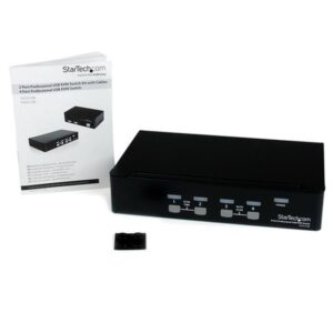 StarTech.com Conmutador Switch Profesional KVM 4 Puertos Vídeo VGA - USB - Hasta 1920x1440 StarTech.com Conmutador Switch Profesional KVM 4 Puertos Vídeo VGA - USB - Hasta 1920x1440