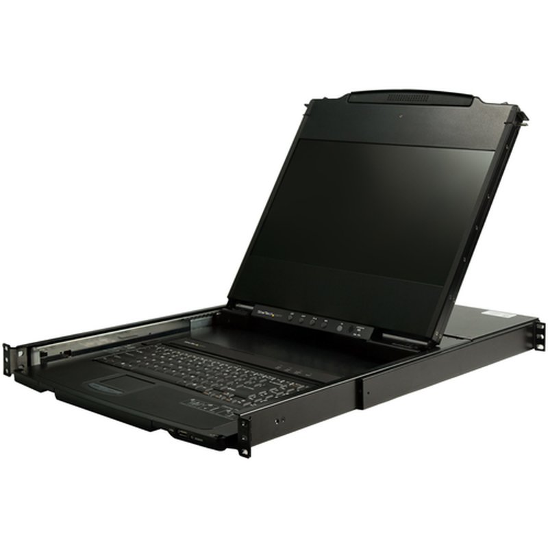 StarTech.com Consola KVM de Doble Carril HD 1080p para Rack de Servidores - Teclado QWERTY - KVM de 1 Puerto DVI/VGA con Monitor LCD de 17" - Switch KVM 1U con Cables - USB - MTBF 44230 StarTech.com Consola KVM de Doble Carril HD 1080p para Rack de Servidores - Teclado QWERTY - KVM de 1 Puerto DVI/VGA con Monitor LCD de 17" - Switch KVM 1U con Cables - USB - MTBF 44230