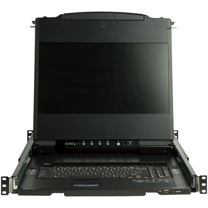 StarTech.com Consola KVM de Doble Carril HD 1080p para Rack de Servidores - Teclado QWERTY - KVM de 1 Puerto DVI/VGA con Monitor LCD de 17" - Switch KVM 1U con Cables - USB - MTBF 44230 StarTech.com Consola KVM de Doble Carril HD 1080p para Rack de Servidores - Teclado QWERTY - KVM de 1 Puerto DVI/VGA con Monitor LCD de 17" - Switch KVM 1U con Cables - USB - MTBF 44230 - Imagen 2