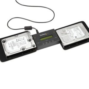 StarTech.com Duplicador Clonador Autónomo Externo de Discos Duros HDD SATA de 14GBpm - Borrador Sanitizer