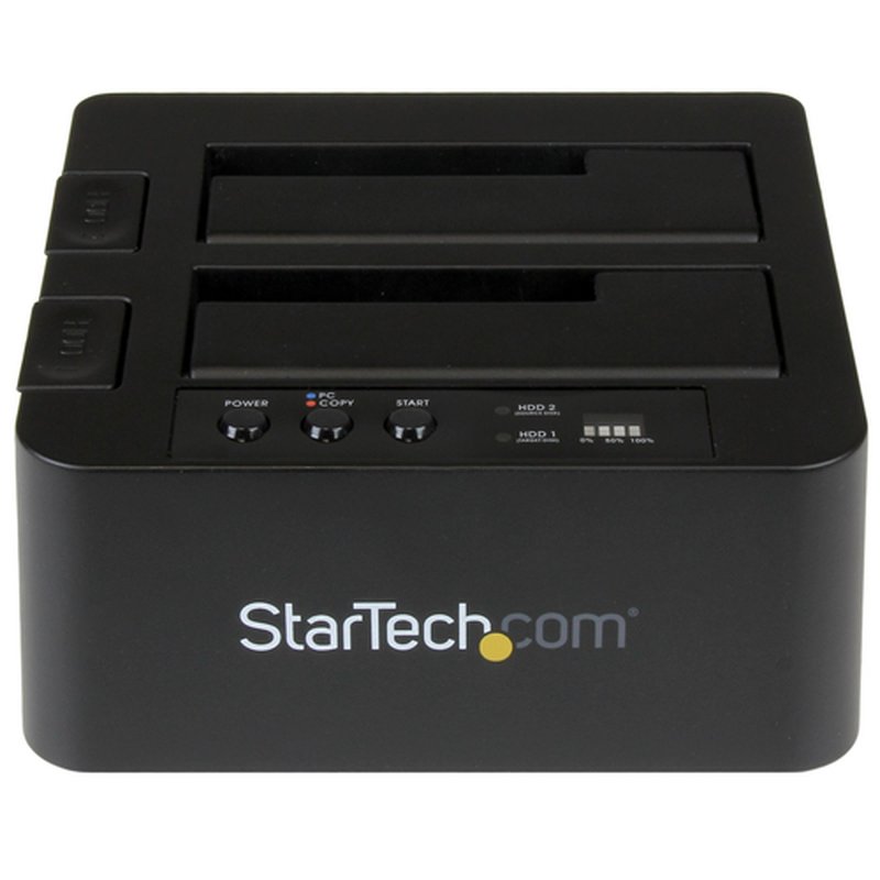StarTech.com Duplicador Clonador Autónomo de Discos Duros o SSD SATA - Copiador de 2 Bahías - Base de Acoplamiento USB 3.1 (10Gbps) a Unidades SATA III de 2,5 o 3,5 Pulgadas - Imagen 2