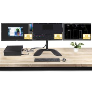 StarTech.com Hub MST de 3 Puertos - Multiplicador Divisor DisplayPort a 3 Puertos HDMI 4K60Hz - Adaptador Gráfico DP 1.4 Multimonitor - Cable de 30cm - Alimentado por USB - Solo Windows