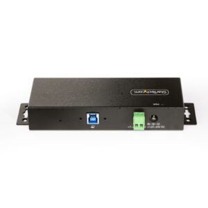 StarTech.com Hub USB Industrial de 7 Puertos Gestionado - Servicio Pesado - Caja de Metal - Protección ESD y Sobretensión - Montaje DIN, Pared, Escritorio - USB 3.2 Gen 1 5Gbps