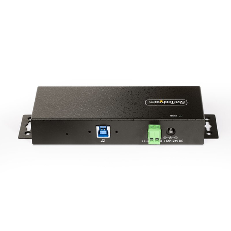 StarTech.com Hub USB Industrial de 7 Puertos Gestionado - Servicio Pesado - Caja de Metal - Protección ESD y Sobretensión - Montaje DIN, Pared, Escritorio - USB 3.2 Gen 1 5Gbps - Imagen 4