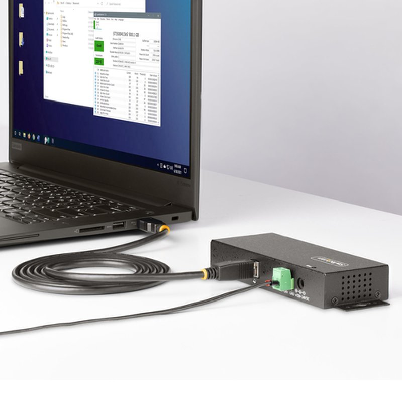 StarTech.com Hub USB Industrial de 7 Puertos Gestionado - Servicio Pesado - Caja de Metal - Protección ESD y Sobretensión - Montaje DIN, Pared, Escritorio - USB 3.2 Gen 1 5Gbps - Imagen 9