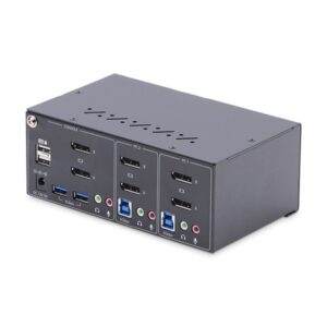 StarTech.com P2DD46A2-KVM-SWITCH interruptor KVM Negro