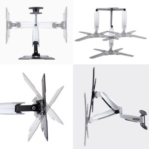 StarTech.com Soporte VESA de Pared para TV de 23 a 55 Pulgadas - Soporte Mural VESA - Ajustable con Movimiento Total - Brazo Colgador para Televisor - 30kg - Inclinación - Giro