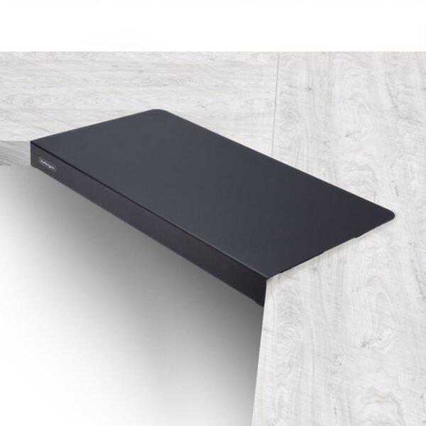 StarTech.com Superficie Manga de Acero para la Esquina de una Mesa o Escritorio de Esquina - 12,7-38,1mm de Grosor - Bandeja Extensora de Esquina de Escritorio o Mesa en L para Teclado