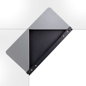 StarTech.com Superficie Manga de Acero para la Esquina de una Mesa o Escritorio de Esquina - 12,7-38,1mm de Grosor - Bandeja Extensora de Esquina de Escritorio o Mesa en L para Teclado