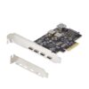 StarTech.com Tarjeta PCIe de 5 Puertos USB de 10Gbps 4x USB-C / 1x USB-A - Hub Concentrador Interno USB 3.2 de 10Gbps - Tarjeta PCI Express 4 Puertos USB Tipo C 1 Puerto USB-A - Windows/Mac/Linux