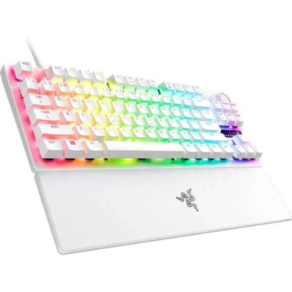 TECLADO RAZER HUNTSMAN V3 PRO (USA) TENKEYLESS BLANCO (RZ03-04981700-R3M1)