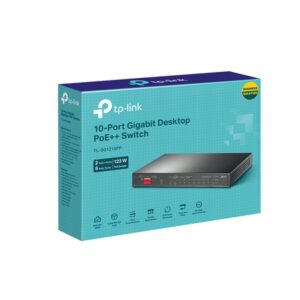 TP-Link TL-SG1210PP switch No administrado Gigabit Ethernet (10/100/1000) Energía sobre Ethernet (PoE) Negro