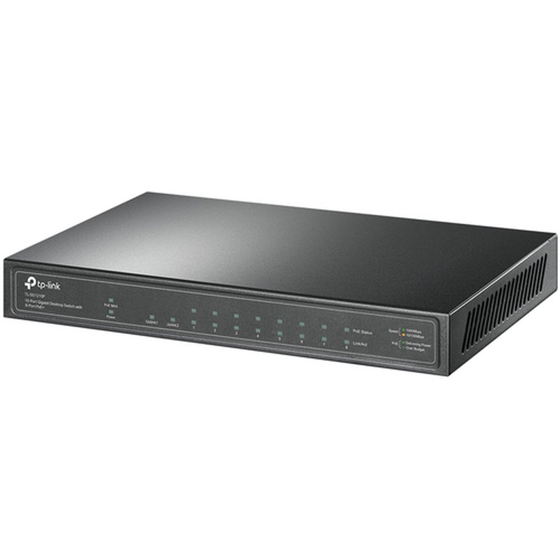 TP-Link TL-SG1210P switch No administrado Gigabit Ethernet (10/100/1000) Energía sobre Ethernet (PoE) Gris - Imagen 3