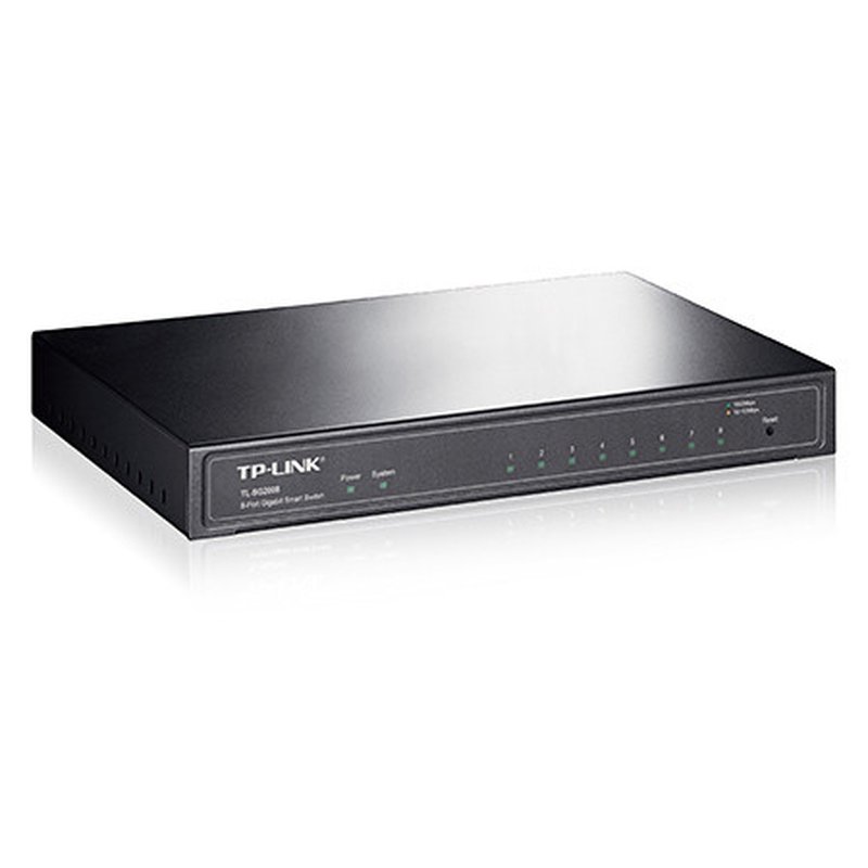 TP-Link TL-SG2008 switch Gestionado L2/L2+ Gigabit Ethernet (10/100/1000) Negro - Imagen 2