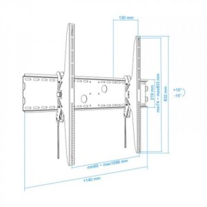 TooQ Soporte de pared (monitor / plasma / LCD / LED) 60”-100”
