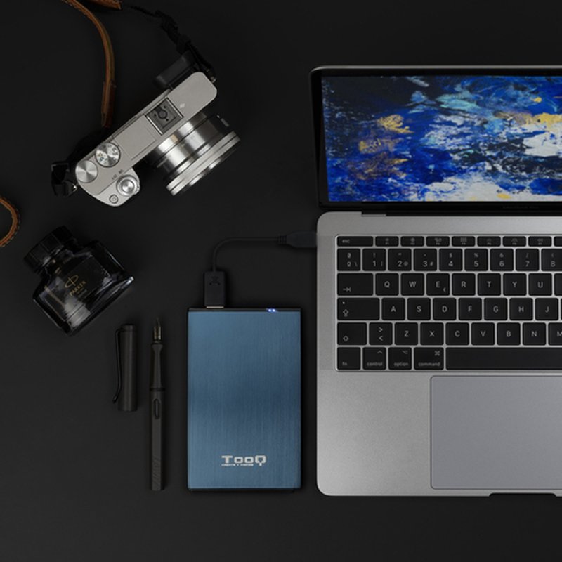 TooQ TQE-2527PB caja para disco duro externo Caja de disco duro (HDD) Negro, Marina 2.5" - Imagen 8