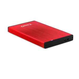 TooQ TQE-2527R caja para disco duro externo Caja de disco duro (HDD) Negro, Rojo 2.5"