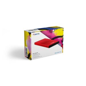 TooQ TQE-2527R caja para disco duro externo Caja de disco duro (HDD) Negro, Rojo 2.5"