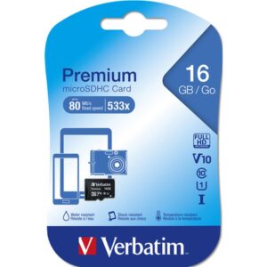 Alternative view of Verbatim Premium 16 GB MicroSDHC Clase 10