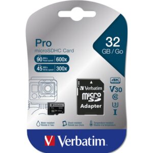 Verbatim Pro 32 GB MicroSDHC UHS Clase 10