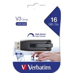 Verbatim V3 - Unidad USB 3.0 16 GB - Negro Verbatim V3 - Unidad USB 3.0 16 GB - Negro