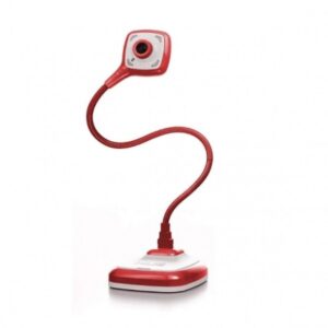 WEBCAM HUE HD PRO + MIC FLEXIBLE 30FPS 360║ RED / WHITE