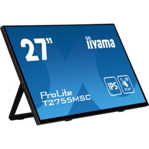 iiyama ProLite T2755MSC-B1 pantalla para PC 68,6 cm (27") 1920 x 1080 Pixeles Full HD LED Pantalla táctil Mesa Negro