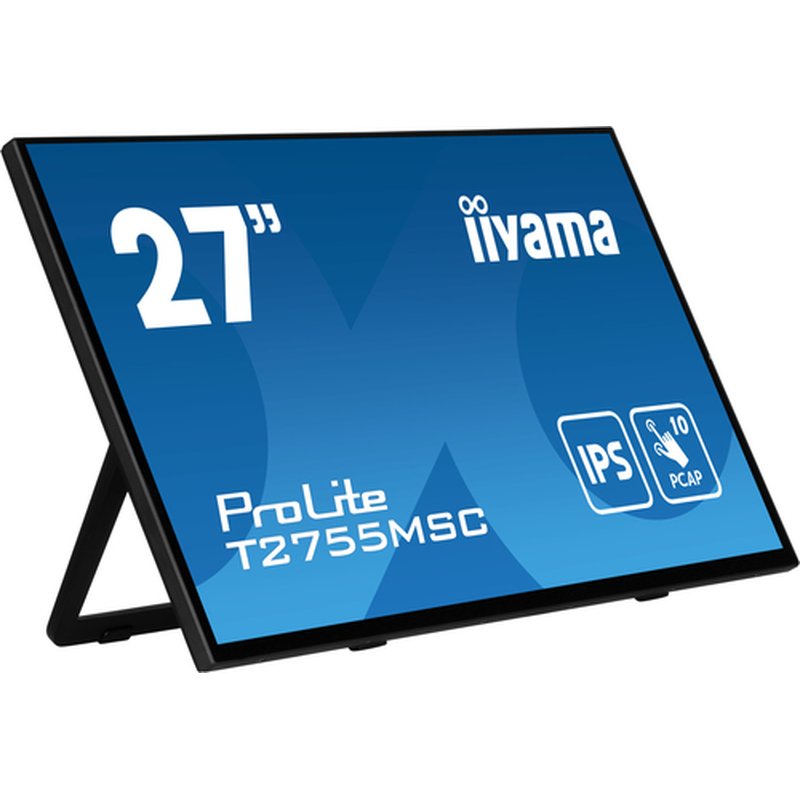 iiyama ProLite T2755MSC-B1 pantalla para PC 68,6 cm (27") 1920 x 1080 Pixeles Full HD LED Pantalla táctil Mesa Negro - Imagen 2