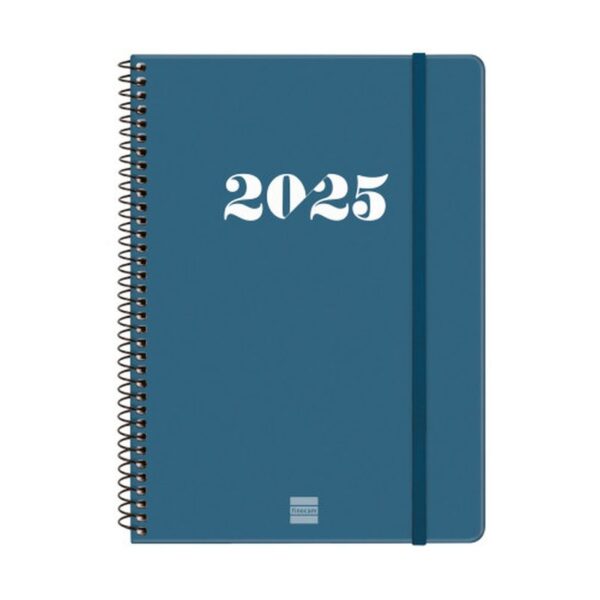 AGENDA 2025 BASIC MY E10 155X212MM SEMANA VISTA HORIZONTAL AZUL FINOCAM 743501025