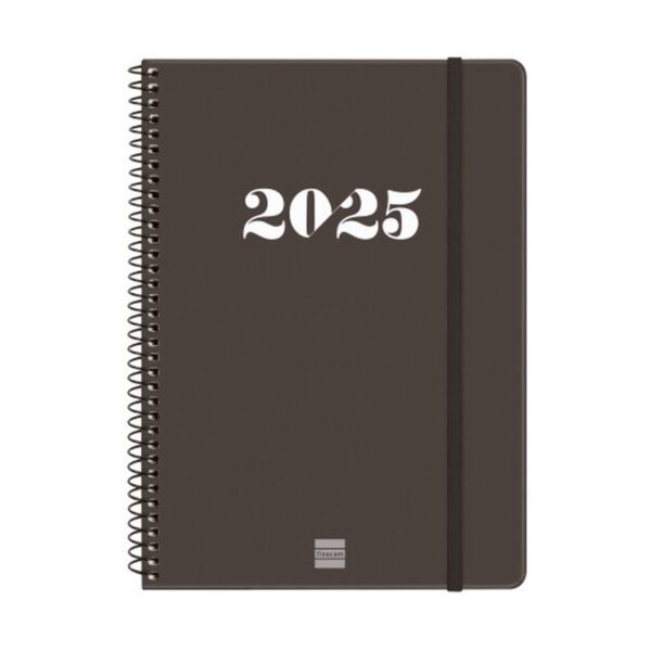 AGENDA 2025 BASIC MY E10 155X212MM SEMANA VISTA HORIZONTAL NEGRO FINOCAM 743506025