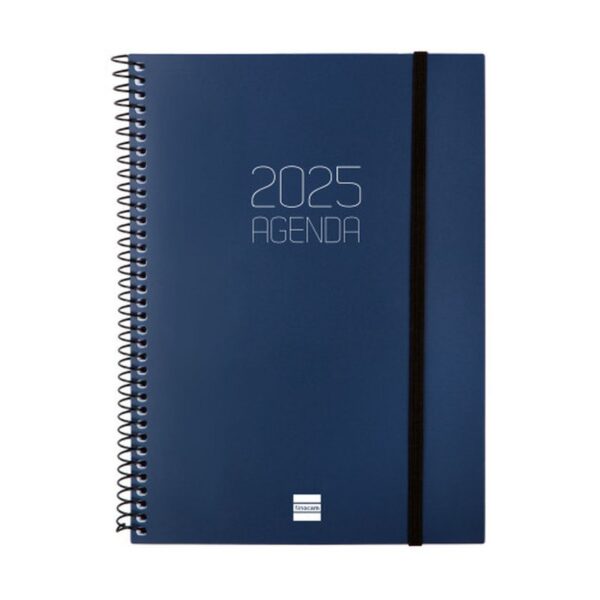 AGENDA 2025 BASIC OPAQUE E10 155X212MM SEMANA VISTA HORIZONTAL AZUL FINOCAM 742761025