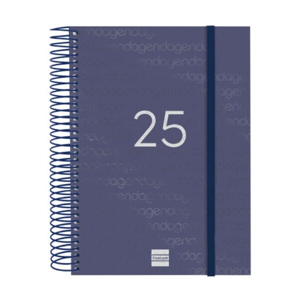 AGENDA 2025 BASIC YEAR E10 155X212MM DIA PAGINA AZUL FINOCAM 741101025