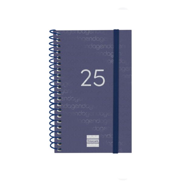 AGENDA 2025 BASIC YEAR E3 79X127MM SEMANA VISTA HORIZONTAL AZUL FINOCAM 741421025